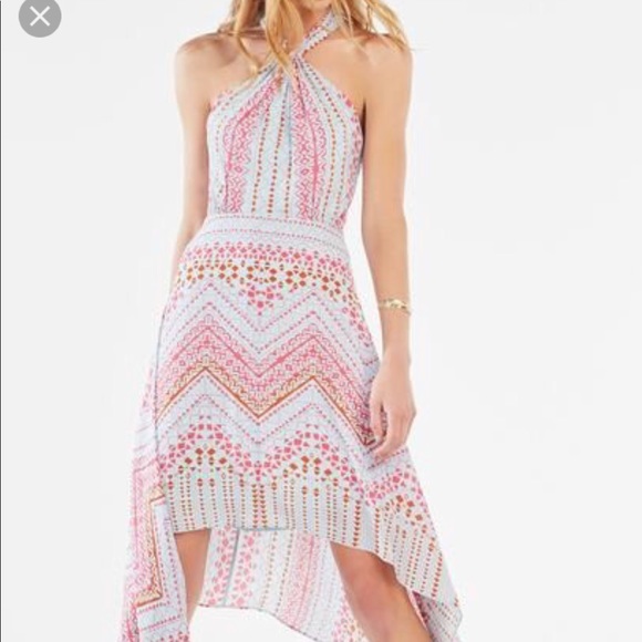 Danela Halter-Neck Geometric Print Cocktail Dress - Picture 2 of 6